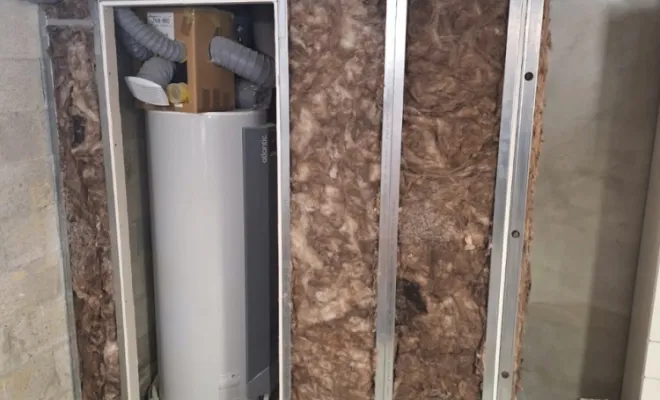 Création de cloisons et contre-cloisons pour un sanitaire et une cage d'escalier, Trets, Ferreol Peinture