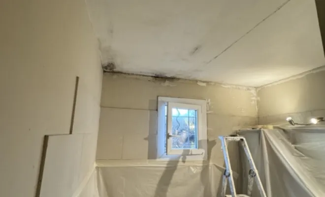 Salle de bain avant traitement .