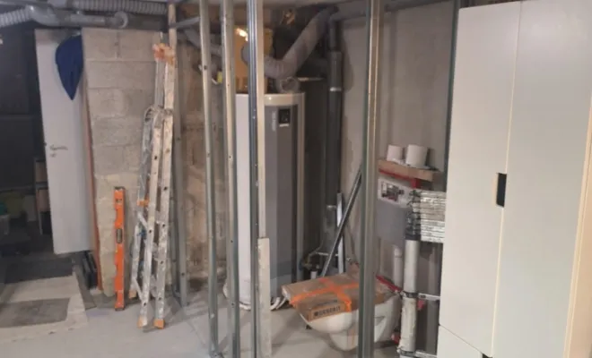 Création de cloisons et contre-cloisons pour un sanitaire et une cage d'escalier, Trets, Ferreol Peinture