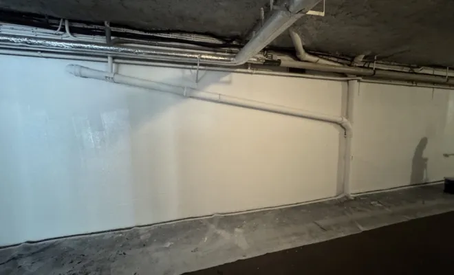 Peinture en finition blanc mat