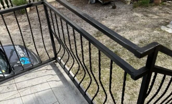Rénovation de garde-corps, rampe d'escaliers et des grilles anti-intrusion à Châteauneuf-le-Rouge, Trets, Ferreol Peinture