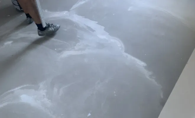 Ragréage sur le sol