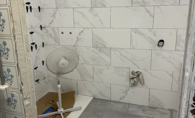 Pose de la nouvelle faïence