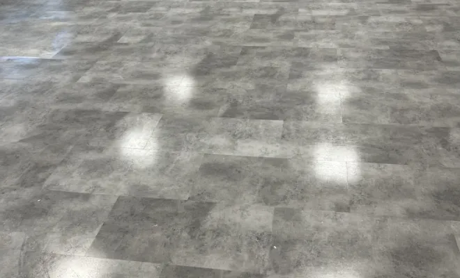 Pose de dalles souples en rénovation des sols au THOLONET, Trets, Ferreol Peinture