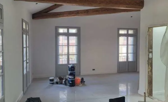 Peinture plafond, mur,porte fenêtre, Trets, Ferréol Peinture